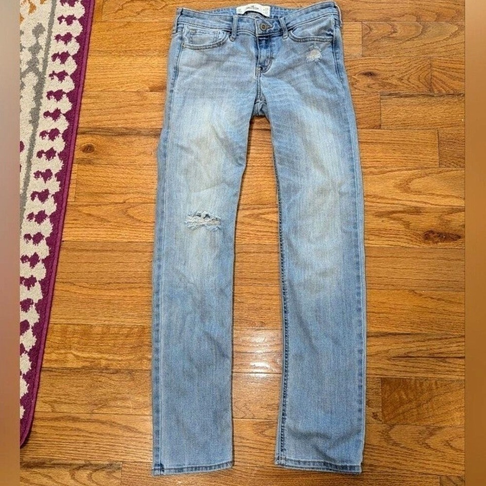 Y2K Skinny Jeans Light Wash Stretch Low Rise Hollister Women's 27x32 5R